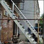 All Steel Outdoor Stairs