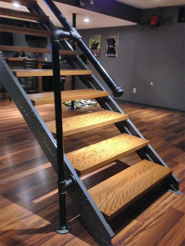 Basement Stair Stringers by Fast-Stairs.com