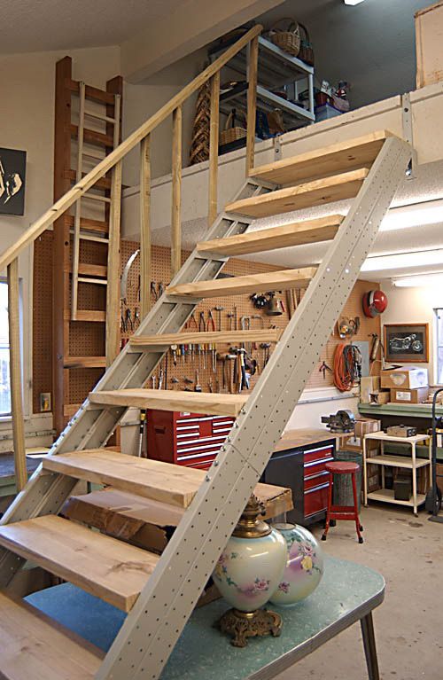 Garage Stair Stringers by Fast-Stairs.com