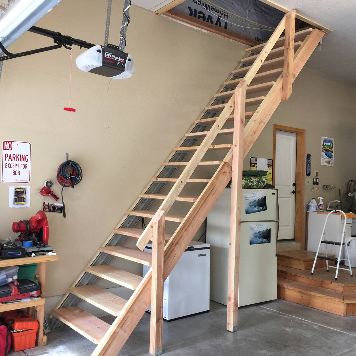 Garage Stair Stringers by