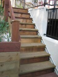 Wood Finished Stairs