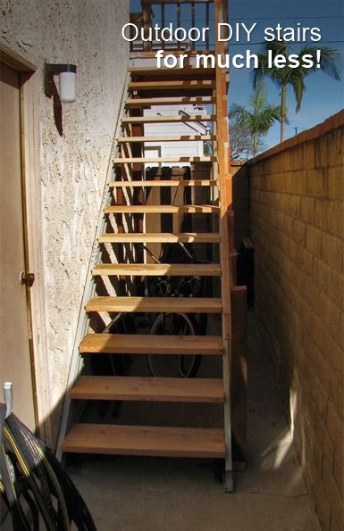 Very different staircase. Good solution for a steep set of stairs.